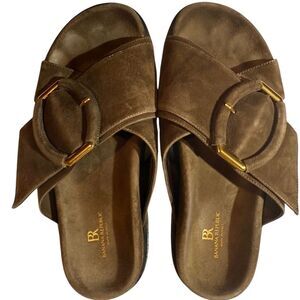 BANANA REPUBLIC Ravello Slide Sandal Women's Size 7.5 8 Brown